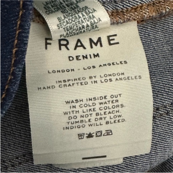 Frame Denim Lucia Antibes High Waist Crop Jenas - Picture 7 of 10